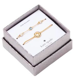 NWT Kate Spade Spot‎ The Spade Slider Bracelet Boxed Set